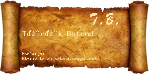 Török Botond névjegykártya