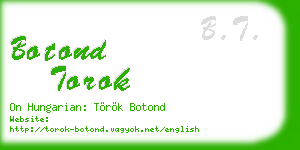 botond torok business card